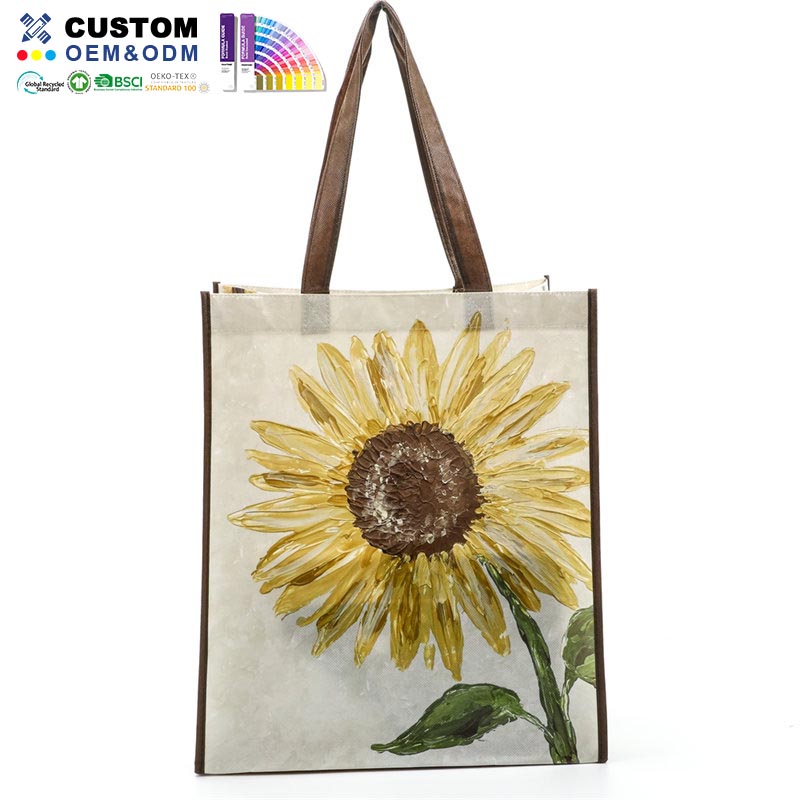 Sunflower PP Non Woven Shopper Tote