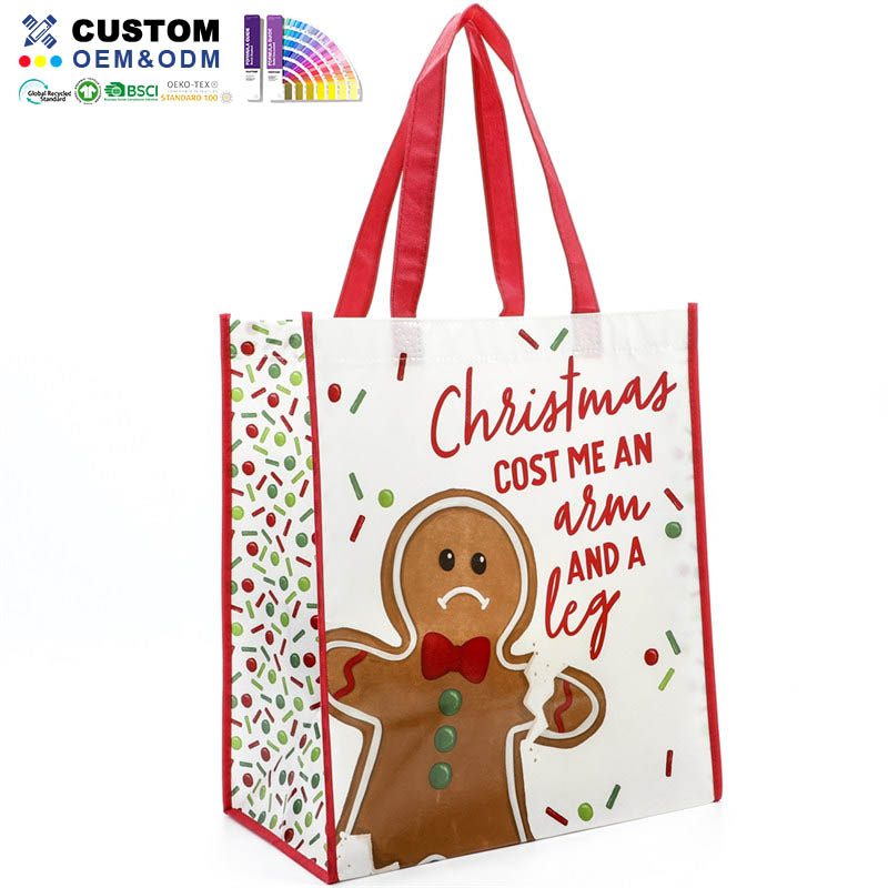 X-Mas PP Non Woven Lamination Shopper